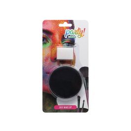 atosa Maquillaje Cera Pintura Facial Color Negro para Delineados y Disfraces de Halloween, Villanos o Brujas
