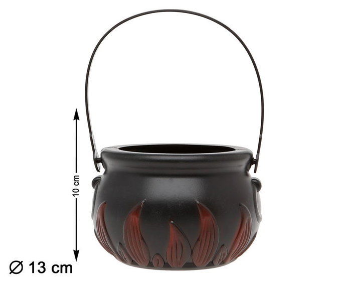 Cesta para Caramelos Halloween - Calabaza Porta Golosinas Negro, Accesorio Disfraz Infantil PVC, para Niños a Partir de 3 Años Cesta para Caramelos Halloween - Calabaza Porta Golosinas Negro, Accesorio Disfraz Infantil PVC, para Niños a Partir de 3 Años