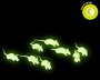 Set 12 Ratones Negros Y Fluorescentes Halloween 4 cm para Decoración