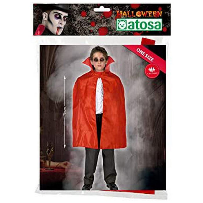 Disney Capa Roja Corta de 70 cm con Cuello Alto para Niños