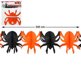 Guirnalda Papel Arañas Halloween 300 cm
