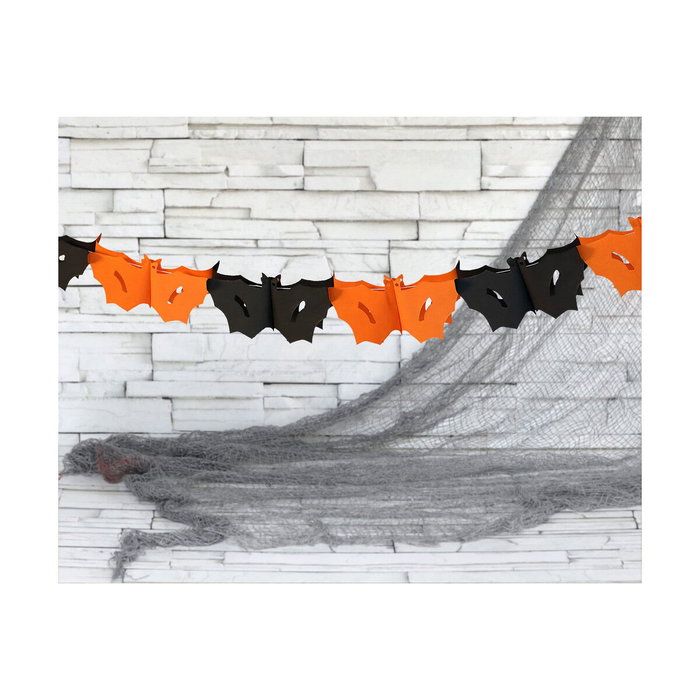 atosa Guirnalda de Murciélagos de Papel 300 cm Naranja para Halloween atosa Guirnalda de Murciélagos de Papel 300 cm Naranja para Halloween