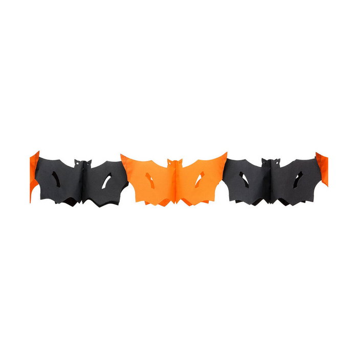 atosa Guirnalda de Murciélagos de Papel 300 cm Naranja para Halloween atosa Guirnalda de Murciélagos de Papel 300 cm Naranja para Halloween