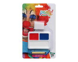 Kit Maquillaje Payaso Carnaval, Paleta de Colores para Crear Expresiones Divertidas y Llamativas