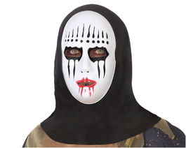 Máscara Blanca De Pvc Para Espíritu O Alma En Pena Fantasmal Terror Halloween