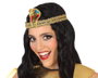 Atosa Cinta para el pelo dorada con cobra egipcia para Cleopatra
