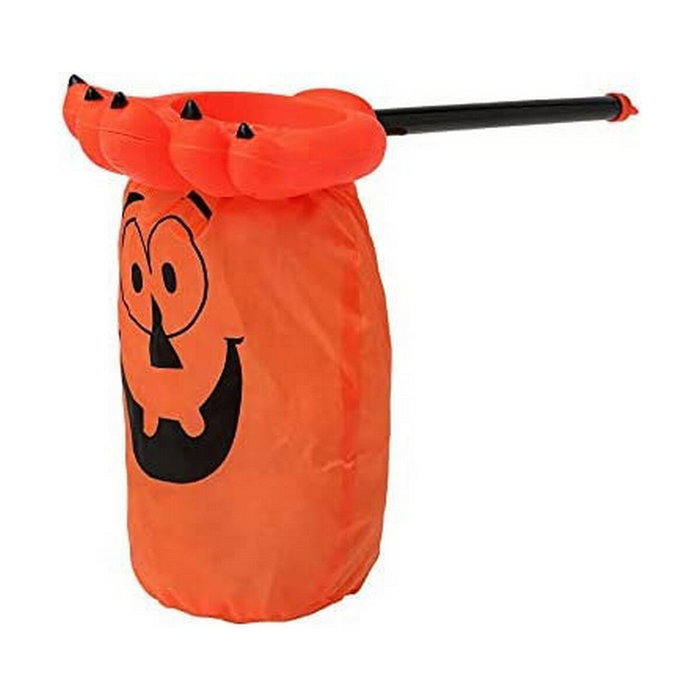 Atosa Bolsa Porta Caramelos Halloween Calabaza Naranja con Asa para Niños