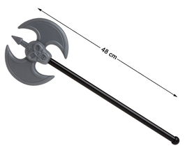 Hacha Calavera Gris Para Disfraz Guerrero O Muerte 48 cm