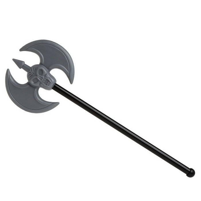 Atosa Hacha de Disfraz Calavera Gris de 48 cm para Halloween y Cosplay