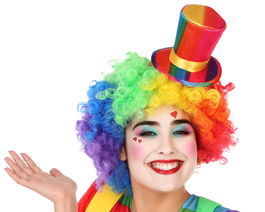 Diadema Sombrero Payaso Multicolor Carnaval Fiestas Temáticas Circo Accesorios Divertidos