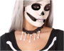 Atosa Collar de Disfraz Calavera con Encaje Negro y Huesos Colgantes