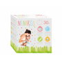 Mamibaby Pack de 30 Discos de Lactancia Absorbentes Ultra Finos con Cinta Adhesiva - Blanco