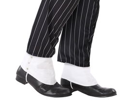 Cubrebotas Blancos Con Botones Metálicos Para Trajes De Época - Accesorio para Disfraces Históricos