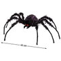 Atosa Decoración Araña Halloween Negra y Violeta 40x35 cm