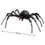 Atosa Araña Decorativa Negra de 43x36 cm con Ojos Rojos para Halloween