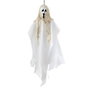 atosa Colgante Fantasma Blanco de 60 cm con Capucha y Máscara de Miedo