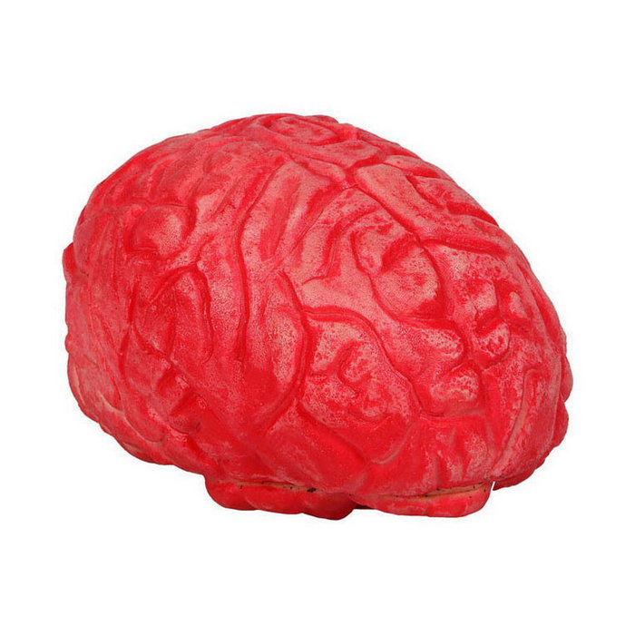 Cerebro Decorativo Rojo Intenso 15x11 cm