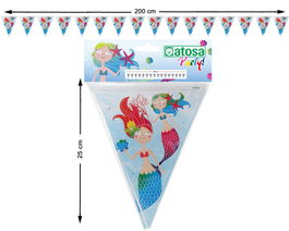 Guirnalda de Banderines Sirenas Del Mar 200 cm