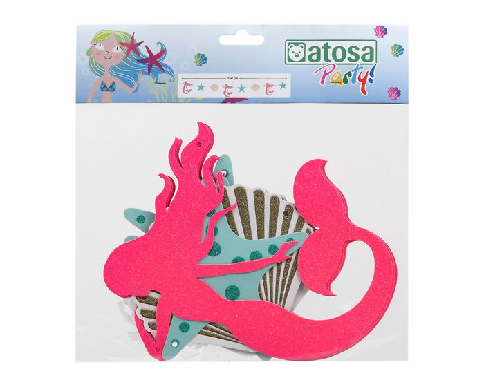 Guirnalda Decoración Estrellas Conchas Fondo Marino 160 cm Guirnalda Decoración Estrellas Conchas Fondo Marino 160 cm