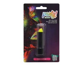 Pintalabios Barra Amarillo Neón Brilla Luz UV Maquillaje para Fiestas y Disfraces