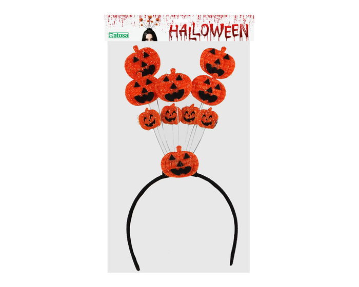 Diadema Halloween Calabazas 25*32.5 cm