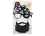Gafas de Carnaval Pirata con Barba y Pañuelo Decoradas Calaveras - Complemento para Fiestas Temáticas