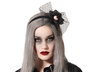Diadema Halloween Ojo Sangriento Negro con Tul para Bruja y Fiestas de Terror