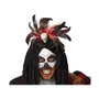 Diadema Halloween Vudú con Plumas y Calavera