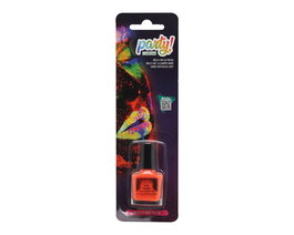 Pintauñas Neón Naranja Que Brilla En La Oscuridad Bajo Luz Uv Para Fiestas Y Disfraces