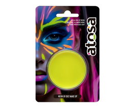 Maquillaje Neon Pastilla Amarillo UV Compacto 7.8 gr