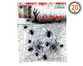 Telaraña Decoración Halloween Blanca 20 gr
