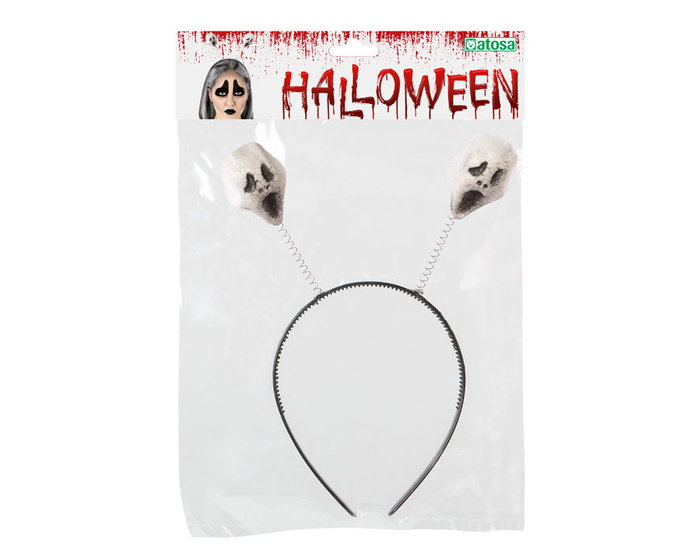 Diadema Halloween Calaveras Blancas Flotantes Terroríficas