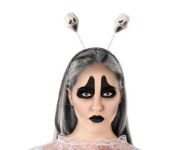 Diadema Halloween Calaveras Blancas Flotantes Terroríficas