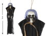 Atosa Colgante Esqueleto Calavera 70 cm con Capa Negra y Detalles de Cráneos
