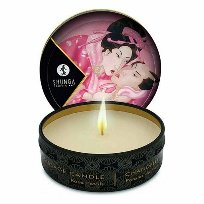 SHUNGA Vela de Masaje Pétalos de Rosa 30 ml