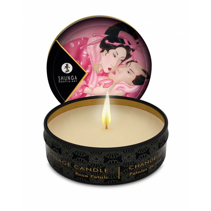 SHUNGA Vela de Masaje Pétalos de Rosa 30 ml