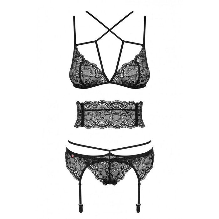 Body Corsé Obsessive Frivolla Negro S/M