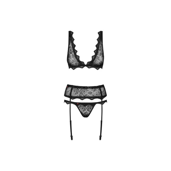 Conjunto de Lencería Obsessive Emperita Negro L/XL