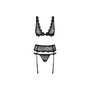 Conjunto de Lencería Obsessive Emperita Negro L/XL