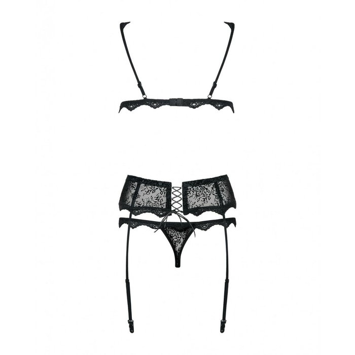 Conjunto de Lencería Obsessive Emperita Negro L/XL