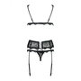 Conjunto de Lencería Obsessive Emperita Negro L/XL