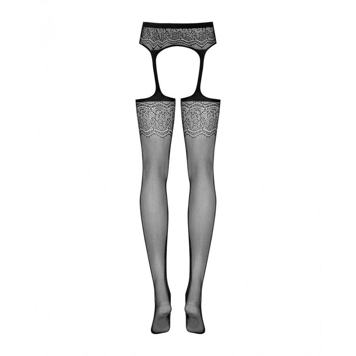 Medias con Liguero Obsessive S207 XL/XXL Negro