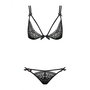 Conjunto de Lencería Obsessive Intensa set Negro L/XL