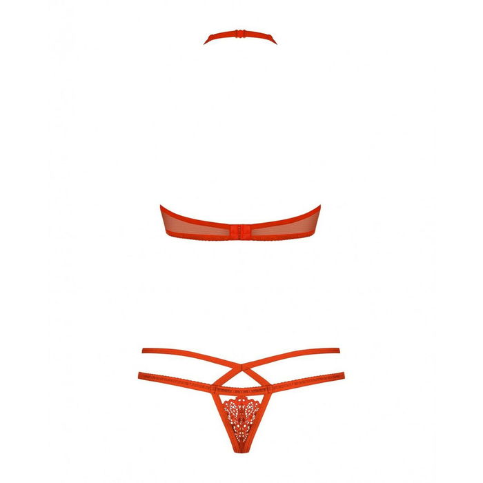 Conjunto de Lencería Obsessive 838-SET-3 Rojo S/M