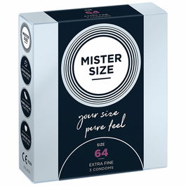 Preservativos Mister Size Pure Feel Extra Thin Extrafinos