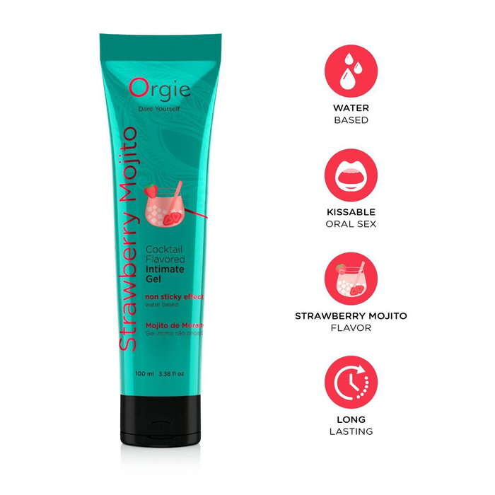 Lubricante Orgie Strawberry Mojito 100 ml Fresa