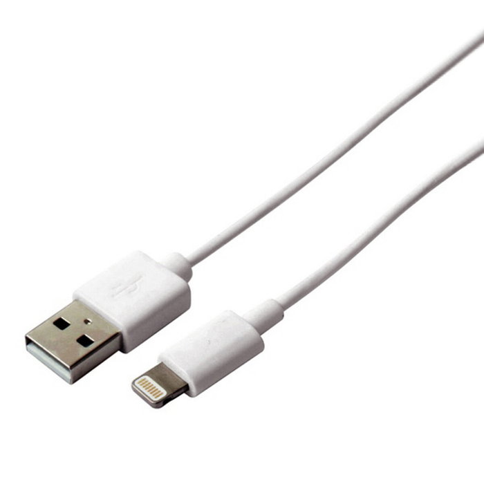 Cable USB a Lightning KSIX Apple-compatible Blanco 1 m Cable USB a Lightning KSIX Apple-compatible Blanco 1 m