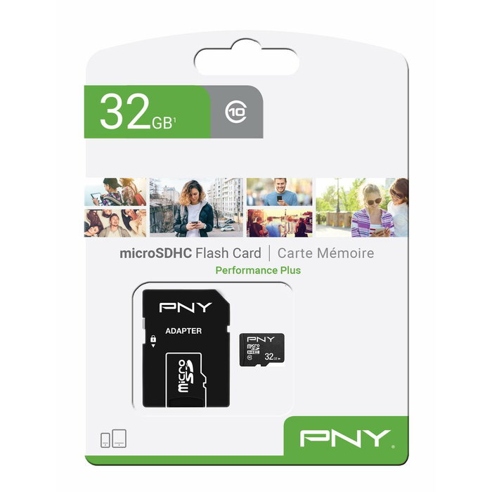 PNY Performance Plus MicroSDHC 32GB Clase 10 Negro PNY Performance Plus MicroSDHC 32GB Clase 10 Negro