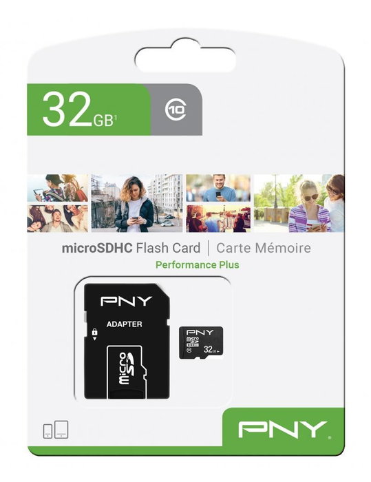PNY Performance Plus MicroSDHC 32GB Clase 10 Negro PNY Performance Plus MicroSDHC 32GB Clase 10 Negro
