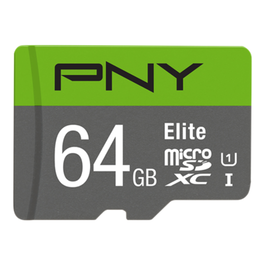 PNY Tarjeta MicroSDXC 64 GB Elite UHS-I Clase 10, Velocidad de Lectura 100 MB/s